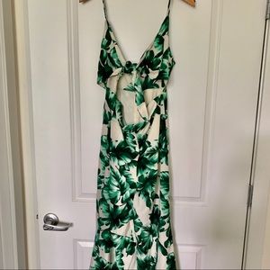 Palm Print Jumsuit